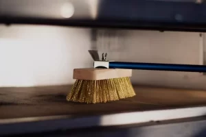 Oven brush with aluminum handle and copper fibers with scraper AC-SP - Image 3