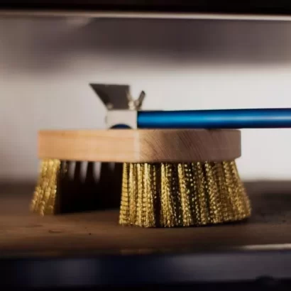 Oven brush with aluminum handle and copper fibers AC-SPT - Image 3