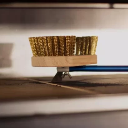 Oven brush with aluminum handle and copper fibers AC-SPT - Image 2