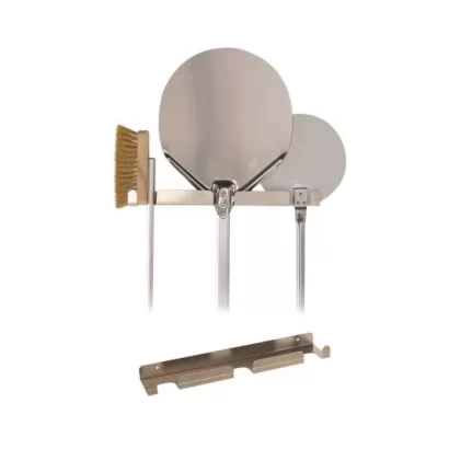 Wall aluminum alloy peel rack, holding up to 3 peels - Image 2